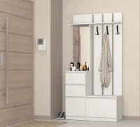 Прихожая Хилтон белый текстурный