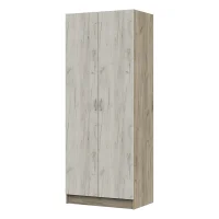 Шкаф со скалкой Бася ШК-554 дуб крафт серый/дуб крафт белый