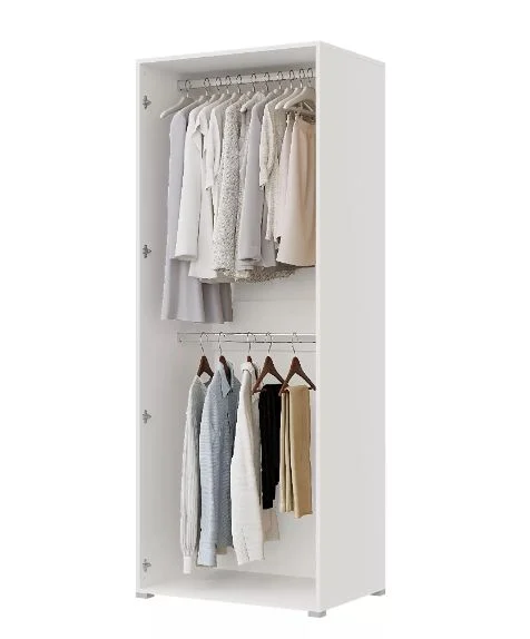 Шкаф 2-х створчатый Бостон 800 белый/бетон