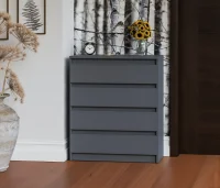 Комод четыре ящика МК 800.4 графит