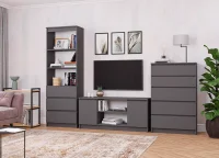 Модульная гостиная Мори графит