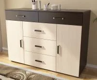 Комод Вега К-03 венге/дуб молочный