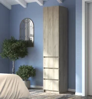 Шкаф с ящиками Бохо ШК-003 дуб крафт серый