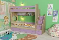 Кровать двухъярусная Юниор-1 ясень/ирис