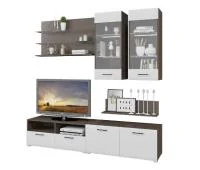 Гостиная Ненси-3 венге/белый глянец