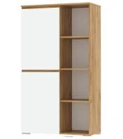 Буфет Гретта 2С дуб крафт золотой/белый