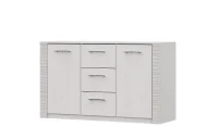 Комод двухстворчатый 3 ящика Гамма-20 ясень анкор светлый/сандал светлый