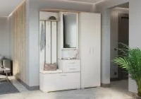 Модульная прихожая дуб крафт золотой/кашемир серый