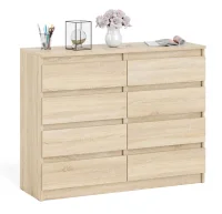 Комод восемь выдвижных ящиков МК 1200.8 дуб сонома