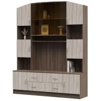 Центральная секция Макарена ТВ-301 ясень шимо темный/шимо светлый