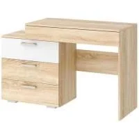 Стол косметический Соната СКС-1200 дуб сонома/белый глянец