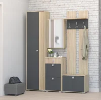 Модульная прихожая Монако-2 дуб сонома/графит