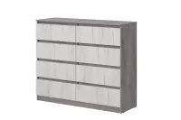 Комод Соната №3 1200 дуб крафт серый/дуб крафт белый