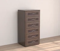 Комод 6 ящиков Кэт-4 венге/caiman темный