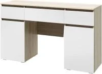 Туалетный стол Ким дуб сонома/белый глянец