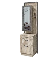 Тумба с зеркалом Амели дуб юкон/бетон темный