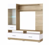 Гостиная Элиза дуб сонома/белый глянец