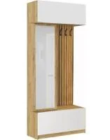 Прихожая Роджина дуб крафт/белый глянец