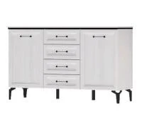 Комод Шарм К-3 ясень анкор светлый/рамка