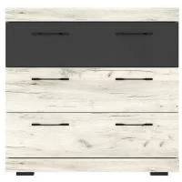 Комод Соната КС-900 дуб крафт белый/антрацит