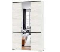 Шкаф Гретта 4С2ЗР дуб крафт белый/антрацит