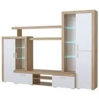 Гостиная Орландо дуб сонома/белый глянец