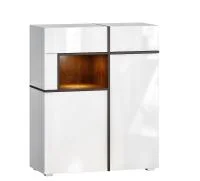 Комод Мадера белый глянец