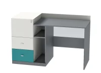 Стол письменный Клео СТ-1 графит/миндаль/океан