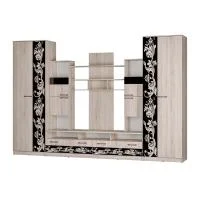 Гостиная Багира дуб сонома/стекло каштан