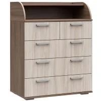 Комод К-1 ясень шимо темный/шимо светлый