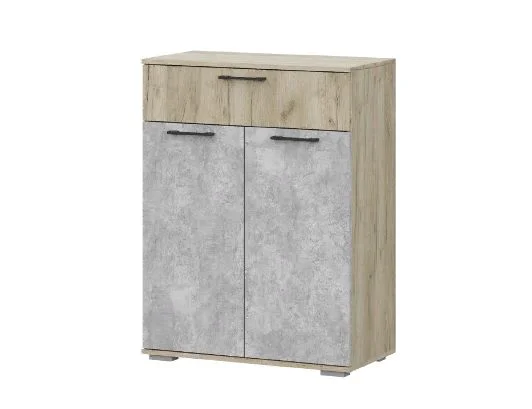 Комод Бостон КМ-800 дуб крафт серый/бетонный камень