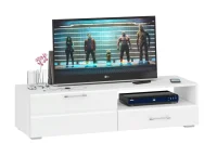 Тумба под ТВ Ларго 1.4 белый глянец