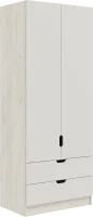 Шкаф 800 Юниор-4 шарли белый/дуб крафт белый