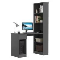 Стол компьютерный Лайт 10.01 темно-серый