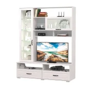 Витрина Кельн №5 белый/белый софт