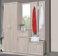 Модульная прихожая Корвет Люкс ясень шимо светлый