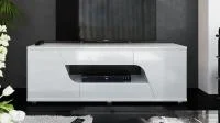 Тумба ТВ Diamond тип 5 белый/белый глянец