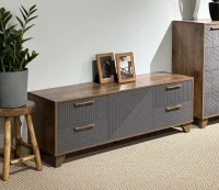 Тумба под ТВ со створкой Копенгаген дуб самдал/серый графит