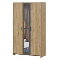 Шкаф трехстворчатый МСП-1 дуб золотой/камень темный