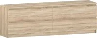 Комод Б 1.023 дуб сонома (серия без ручек)