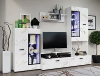 Гостиная Нэнси New вариант 3 Браш Мрамор золото