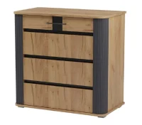 Комод Ольга-2 дуб золотистый/антрацит