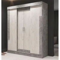 Шкаф-купе Гамма ШК-01 дуб крафт белый/ателье светлый