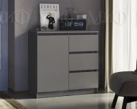 Комод Челси 800 (3 ящика 1 дверь) графит