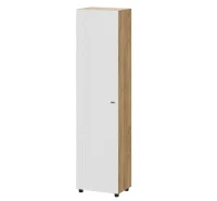 Шкаф одностворчатый Милан дуб золотой/белый матовый