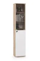 Шкаф Бостон 13.155 дуб эндгрейн элегантный/милк рикамо софт