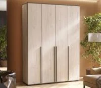 Шкаф 4-х створчатый Норд 1600 дуб крафт белый