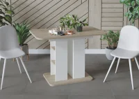 Стол обеденный Мюнхен тип 2 белый ясень/дуб сонома Стол обеденный Мюнхен тип 2 белый ясень/дуб сонома