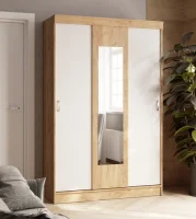 Шкаф-купе Бася дуб крафт золотой/белый