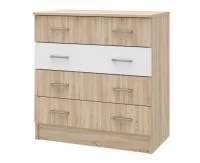 Комод Беатрис К800 дуб сонома/белый глянец